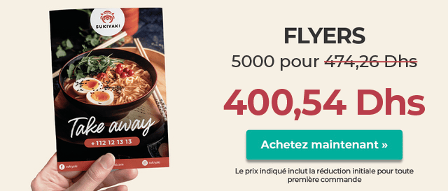 Imprimer Flyers au meilleur prix. Haute qualité et livraison rapide.